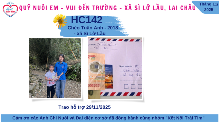 [BÁO CÁO] Quỹ Nuôi Em – Vui Đến Trường T11/2025